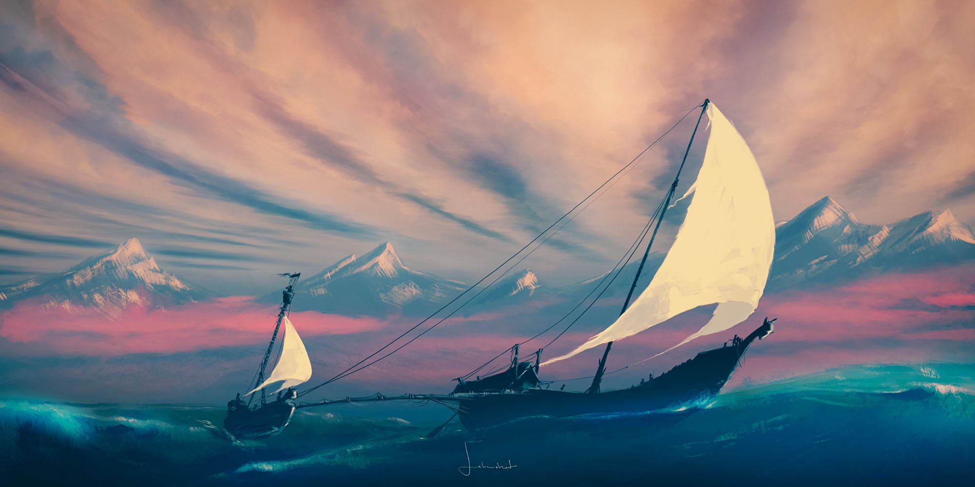 Ships on a Ocean